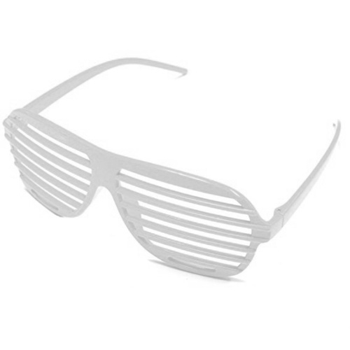 80s Slot Glasses - White image
