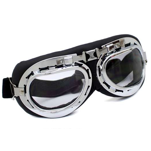 Steampunk Aviator Goggles - Black image