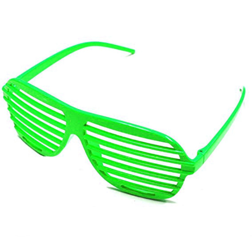 80s Slot Glasses - Neon Green