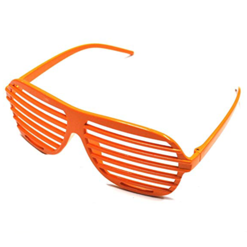 80s Slot Glasses - Neon Orange