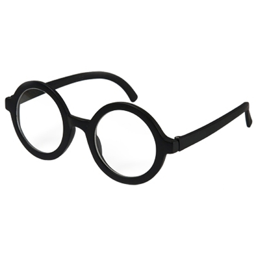 Adult Wallace Glasses w/Lens - Black image