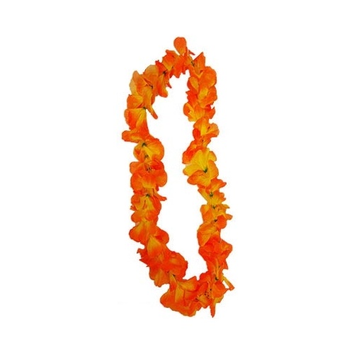 Hibiscus Petal Lei - Orange image