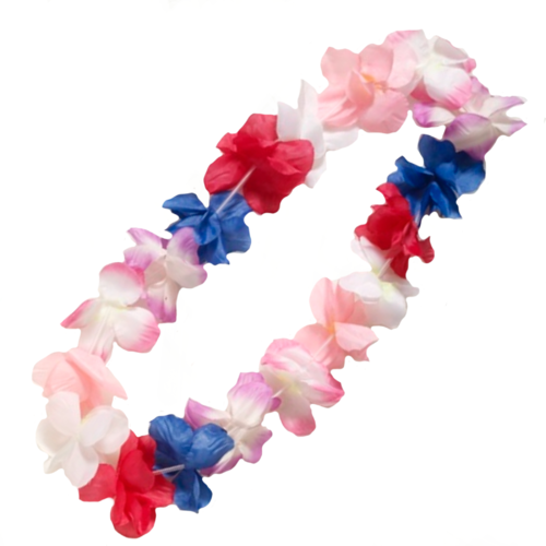 Tropical Lei - Pink Red Purple image