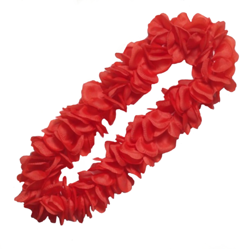 Super Deluxe Lei - Solid Red