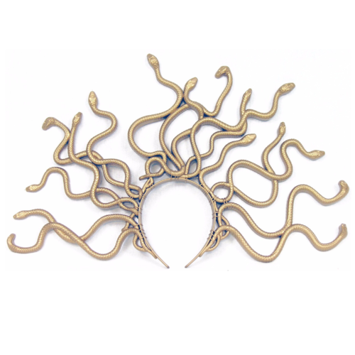Medusa Headband - Gold Snake image