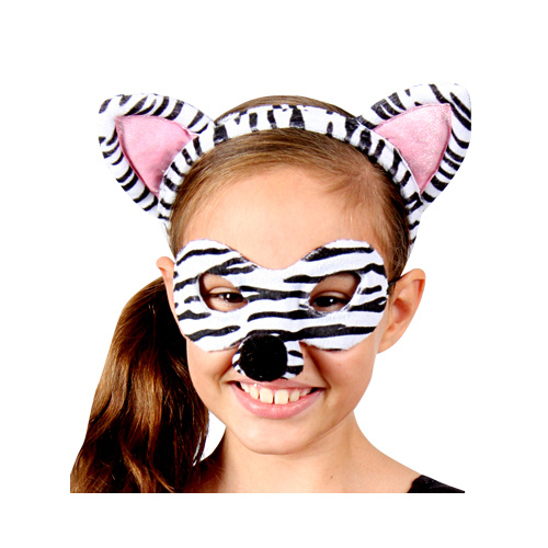 Animal Headband & Mask Set - Zebra image