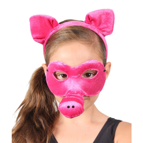 Animal Headband & Mask Set - Pig image