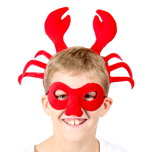 Animal Headband & Mask Set - Crab
