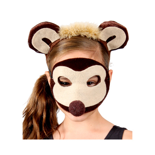 Animal Headband & Mask Set - Monkey