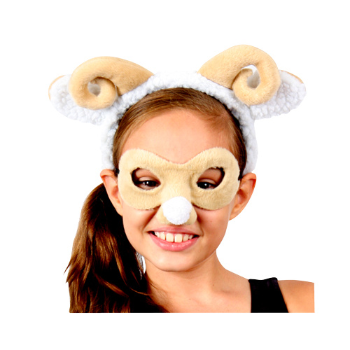 Animal Headband & Mask Set - Ram/Sheep