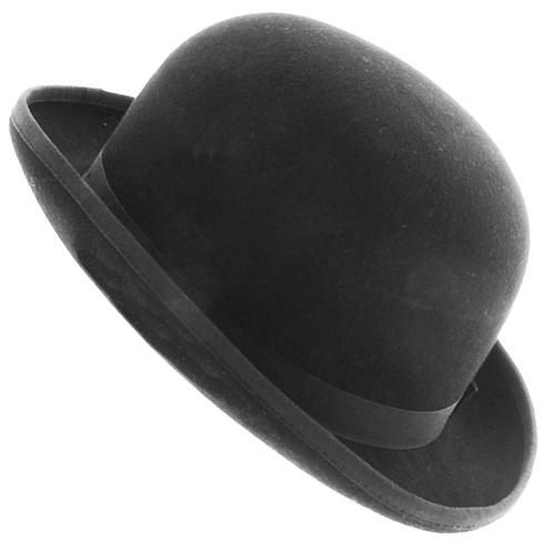 Bowler Hat - Black Feltex