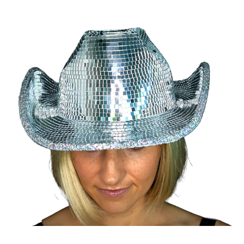 Mirror Ball Cowboy Hat - Full Mirrored Super Deluxe image
