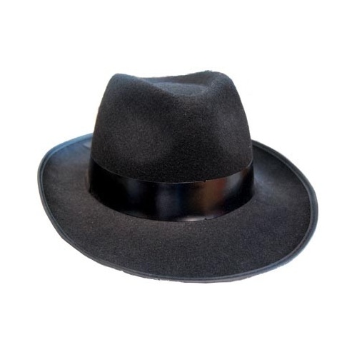 Gangster Hat - Black Feltex image