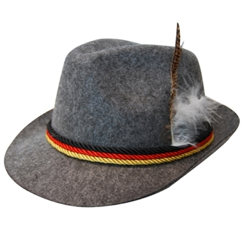 Oktoberfest German Hat w/Feather