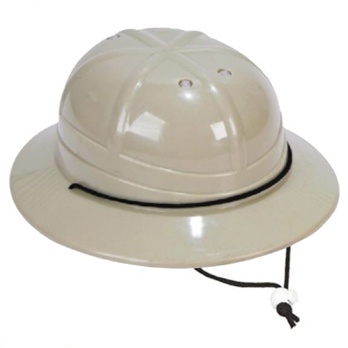 Plastic Safari Helmet w/Chin String