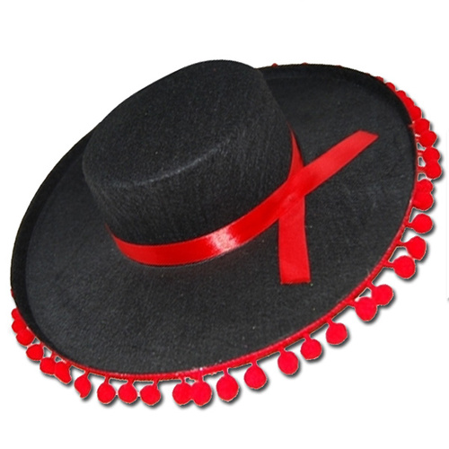 Spanish Hat w/Red Trim