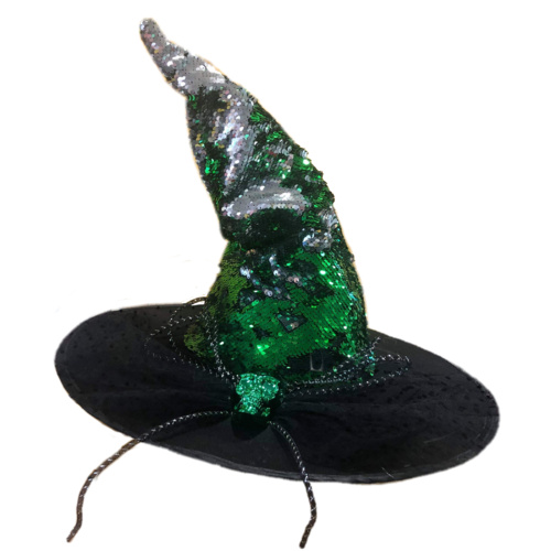 Witch Hat Reversible Sequin - Green image