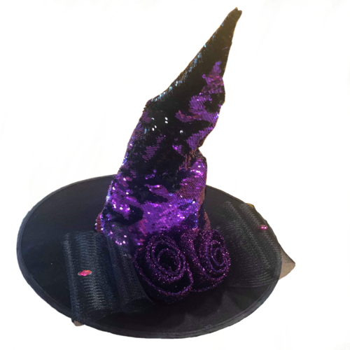 Witch Hat Reversible Sequin - Purple