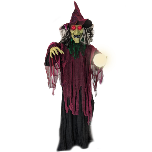 Swamp Hag - Life Size Animated Witch w/ Crystal Ball