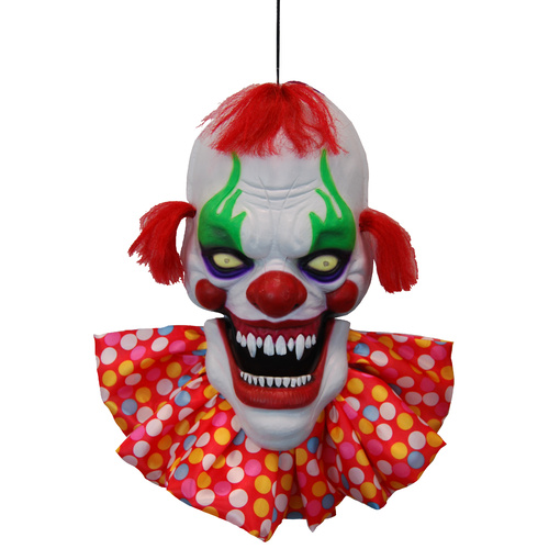 Creepy Talking Clown Head w/Light Up Ey image