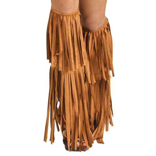 Hippie Suede Fringe Boot Covers - Adult image