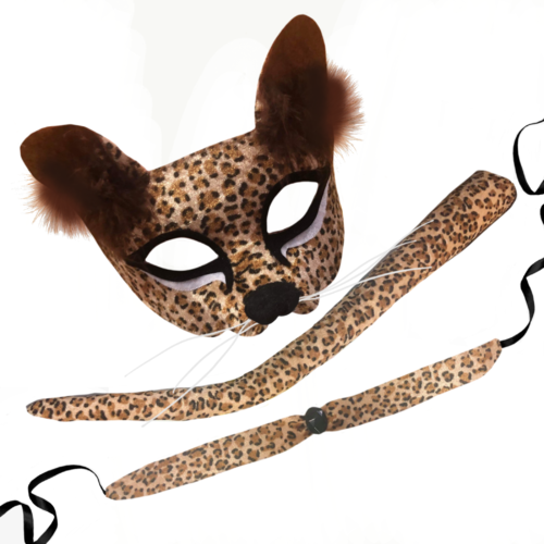 Deluxe Adult Animal Mask - Leopard image