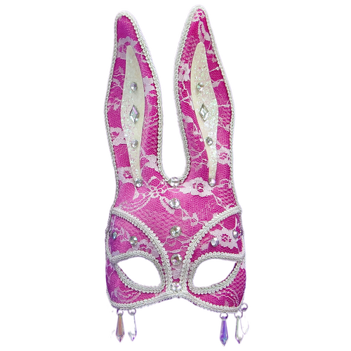 Burning Man Bunny Mask - Pink image