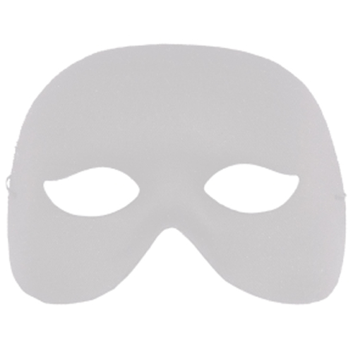Cocktail Half Mask - White image