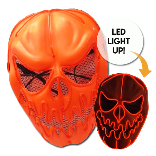 Light Up Pumpkin Mask image