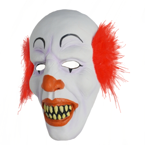 Latex Scary Clown Mask image