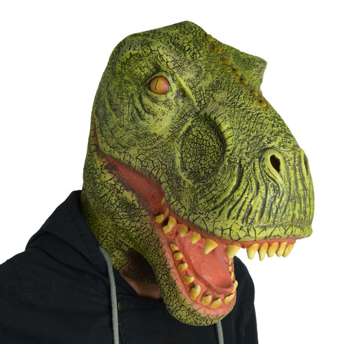 Latex Full Head Dinosaur Mask image