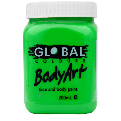 Body Art 200ml Jar - FLUORO GREEN image