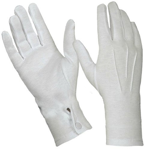Santa Gloves w/Button Fitted image