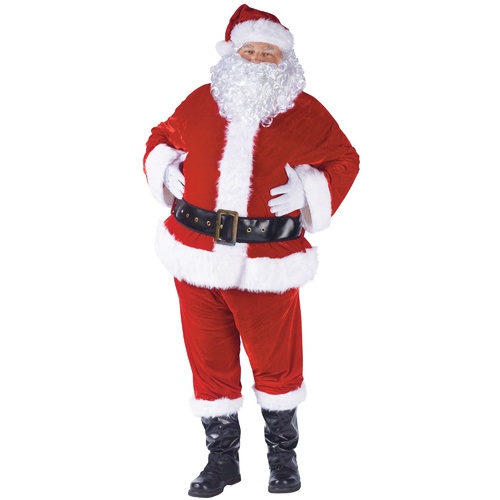 Complete Velour Santa Suit - Adult