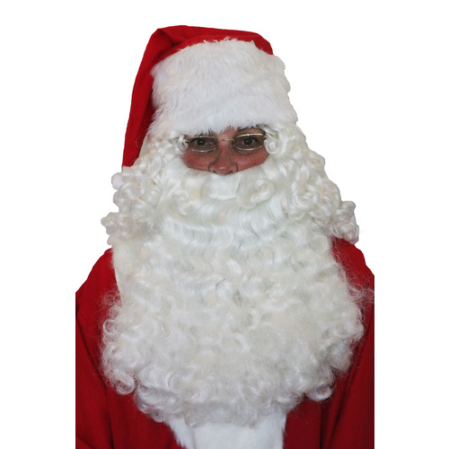 Deluxe Santa Half Wig & Beard Set image