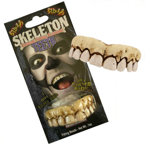 Billy Bob Costume Teeth - Skeleton