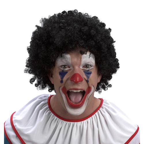 Curly Clown Wig - Black image