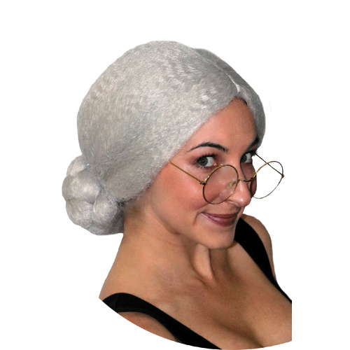 Deluxe Granny Wig - Grey image